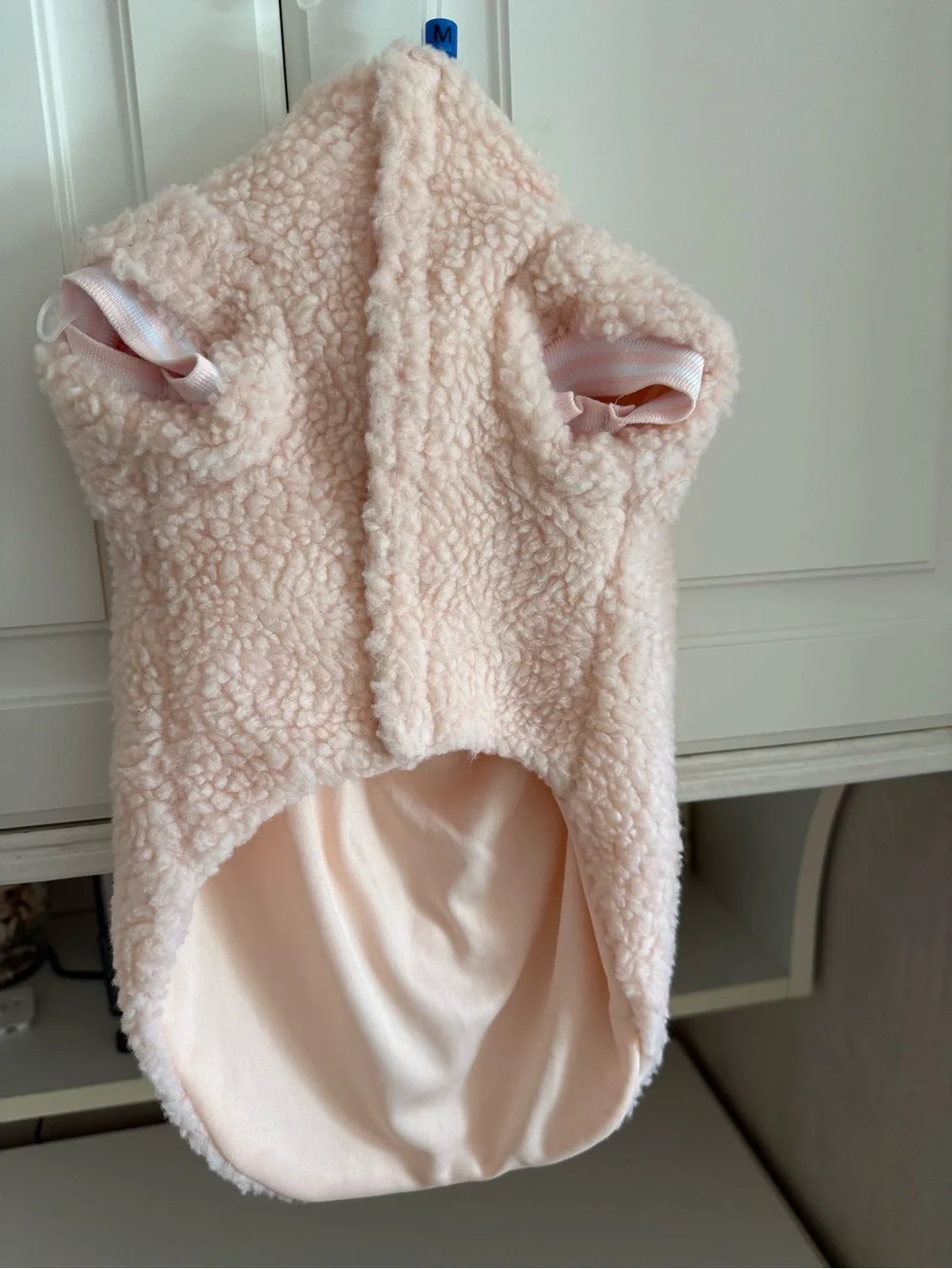 Wag and Wiggle Pink Fleece Dog Sweater Medium Cozy Warm Pet Clothes